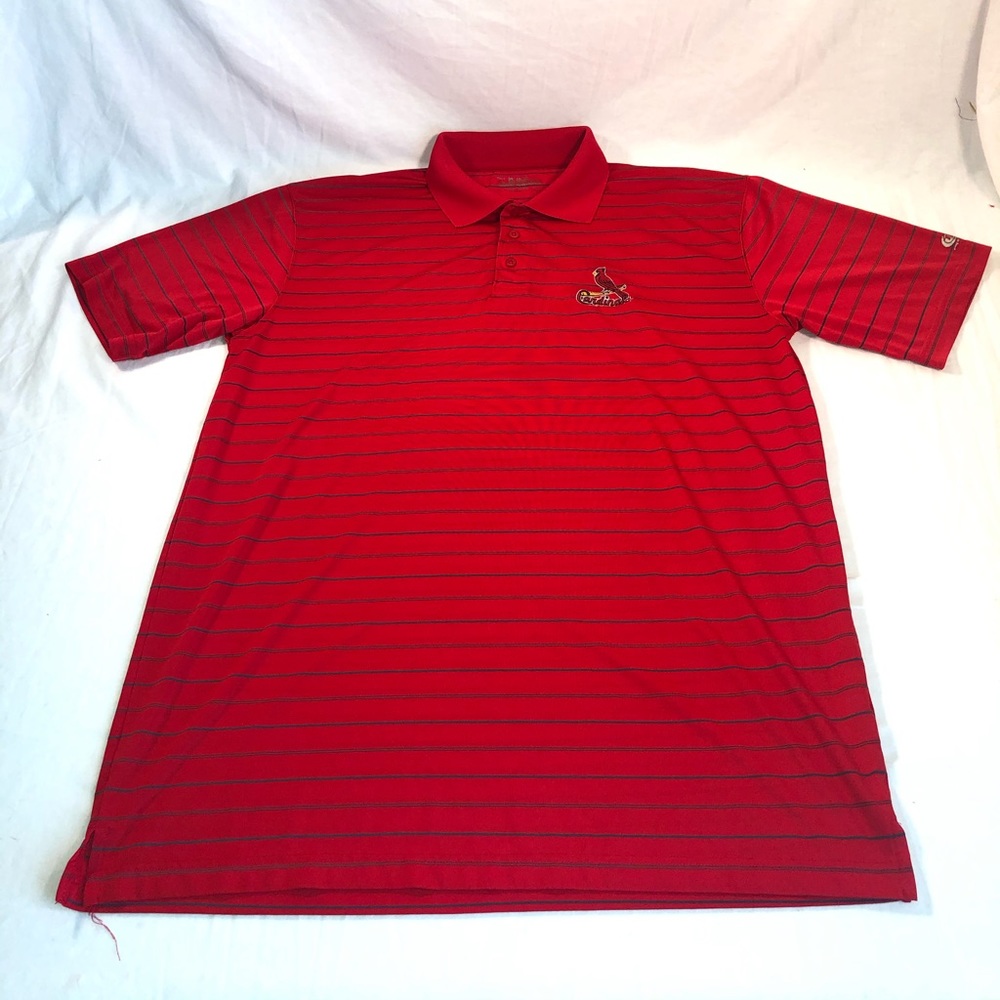 Men’s True Fan St. Louis Cardinals Striped Polo